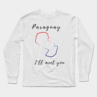 Travelers exotic country Paraguay Long Sleeve T-Shirt